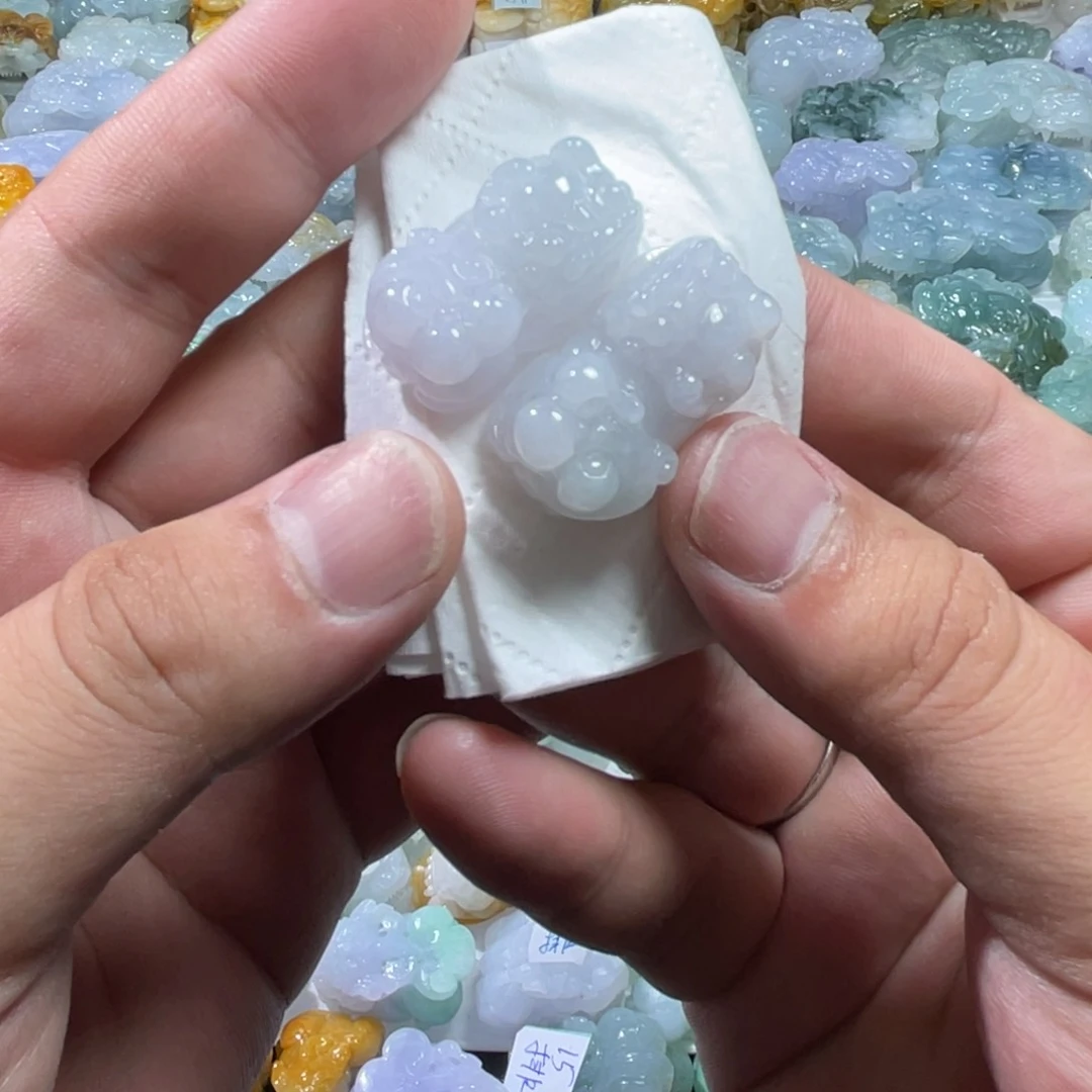 翡翠未镶嵌颈饰天然