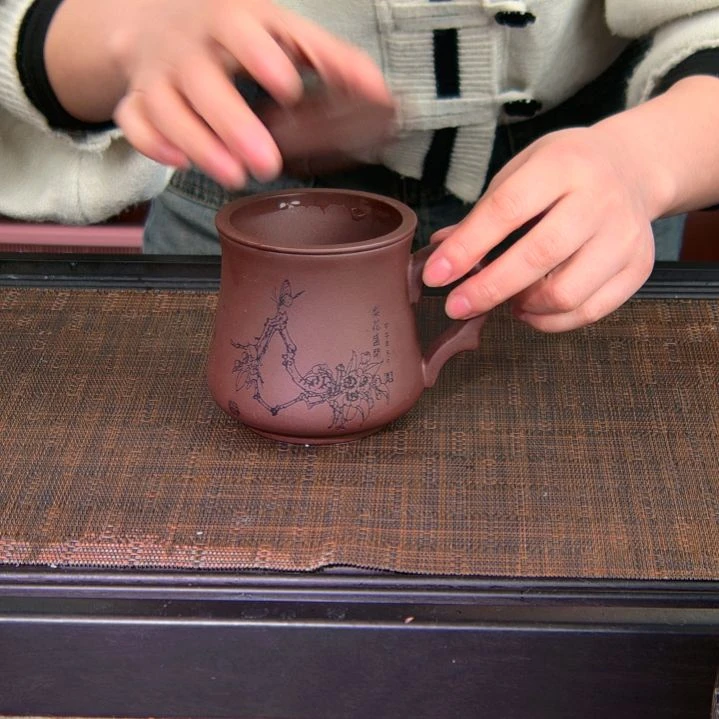 茶杯紫砂原矿紫砂