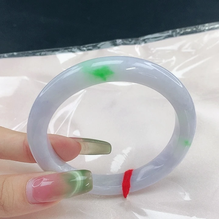 翡翠未镶嵌手镯圈56，04073