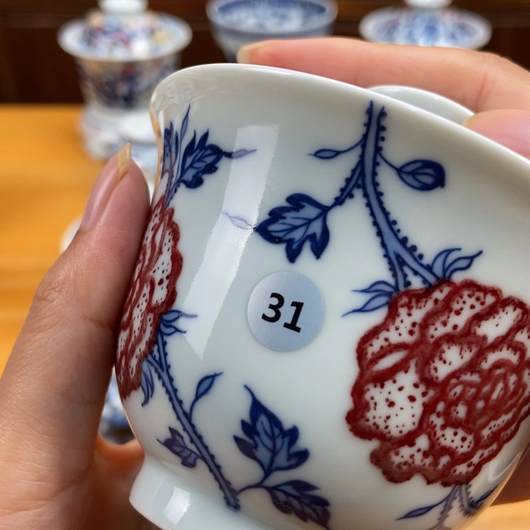 手绘现代茶具非古董
