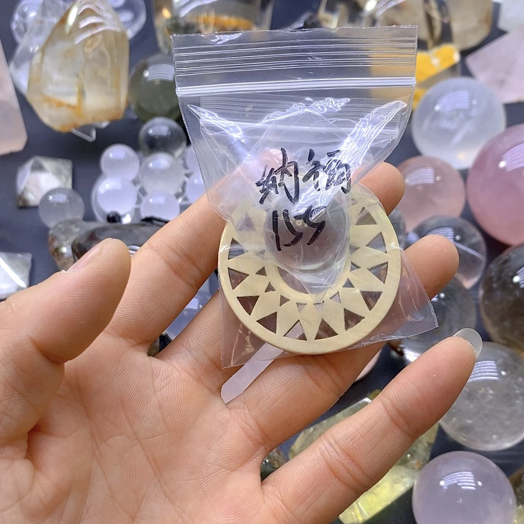 水晶蓝针球未镶嵌纳*