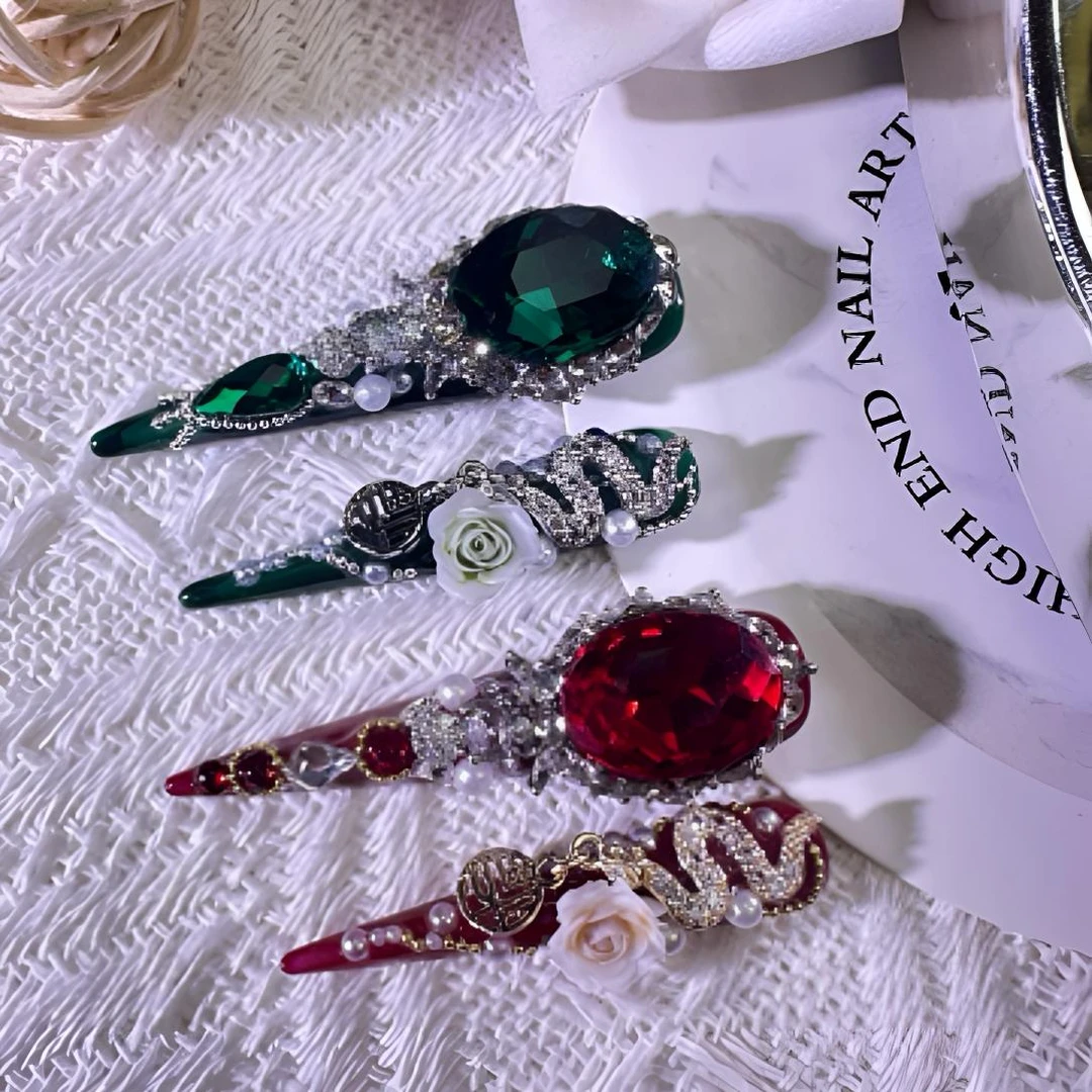 蛇来运转/高级中式国风熹贵妃嬛嬛护甲宫廷奢华风穿戴甲