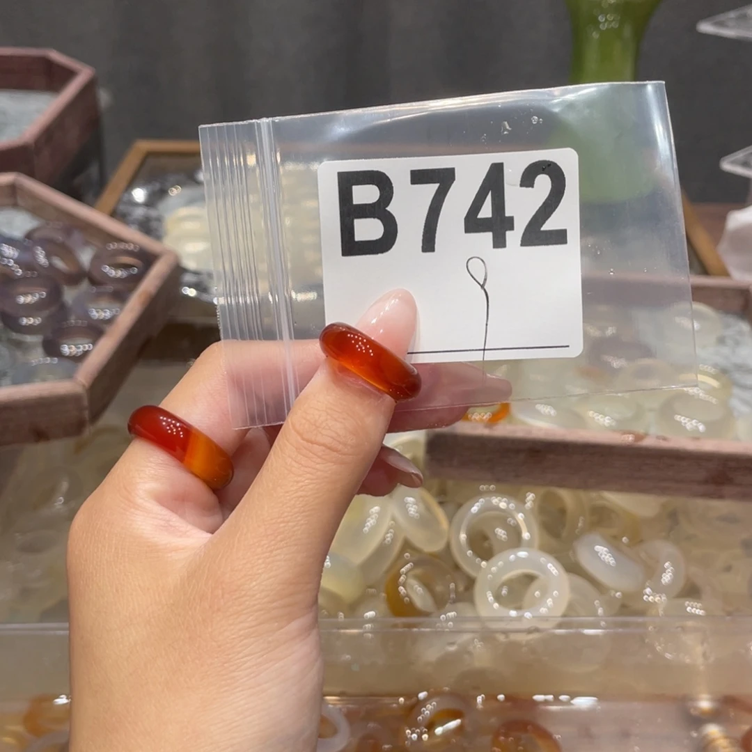 玛瑙/玉髓未镶嵌戒指742