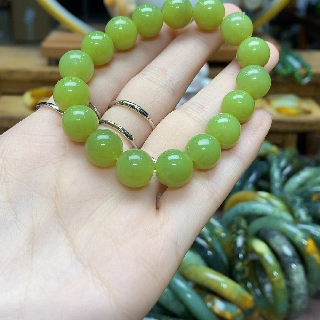 未镶嵌蛇纹石玉手串