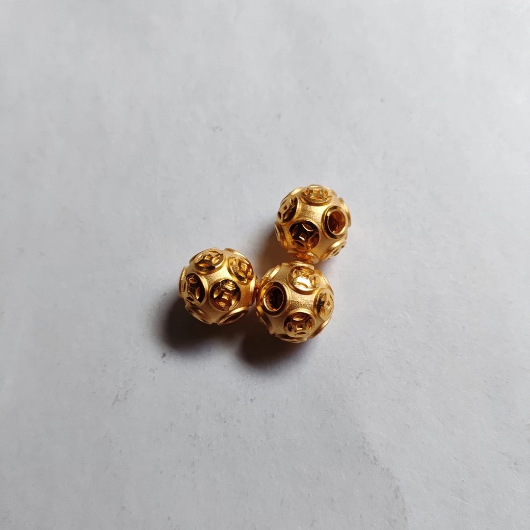 金元宝足金999貔貅珠子首饰