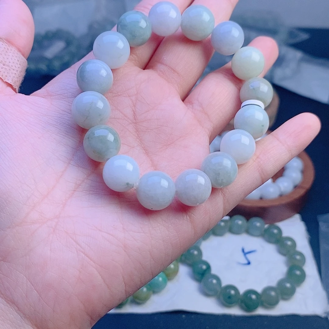 定制翡翠未镶嵌102珠串13+