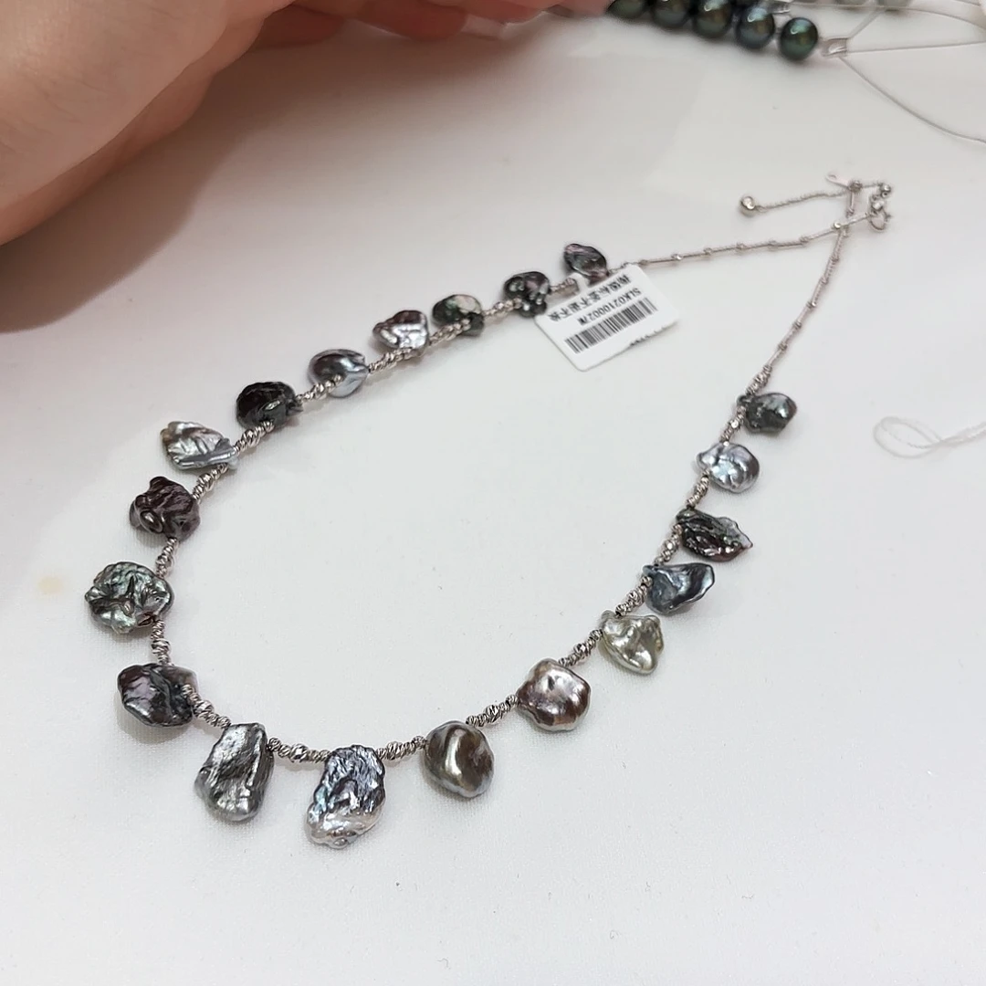 海水珍珠颈饰18K金镶嵌克旭