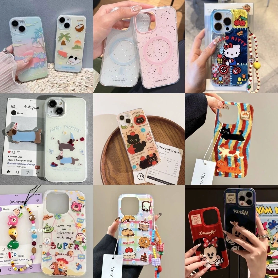 【福袋】适用于苹果手机壳可爱卡通IPHONE 15proMax/14/15/16创意