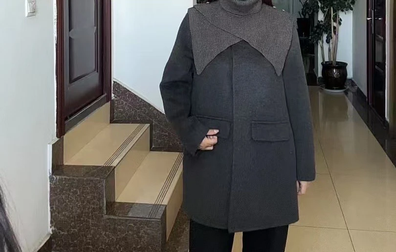 妮子中长款衣时尚百搭休闲