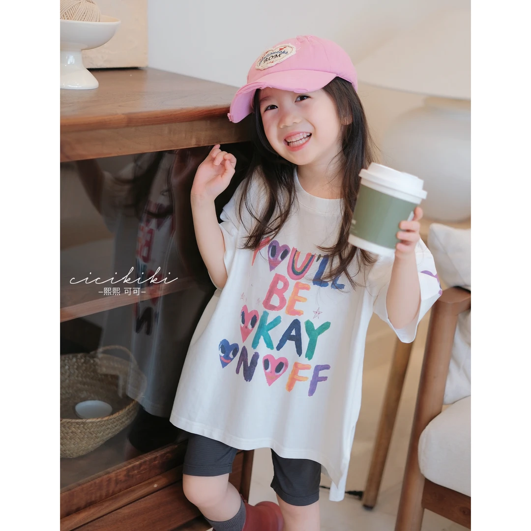 【可爱心】2025儿童夏季新款女孩圆领亲子装T恤 熙熙可可TX2522