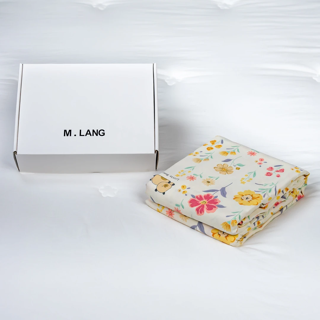 【M.LANG】纯棉 加厚细纱粗布 双人床单 230*250cm 花花熊