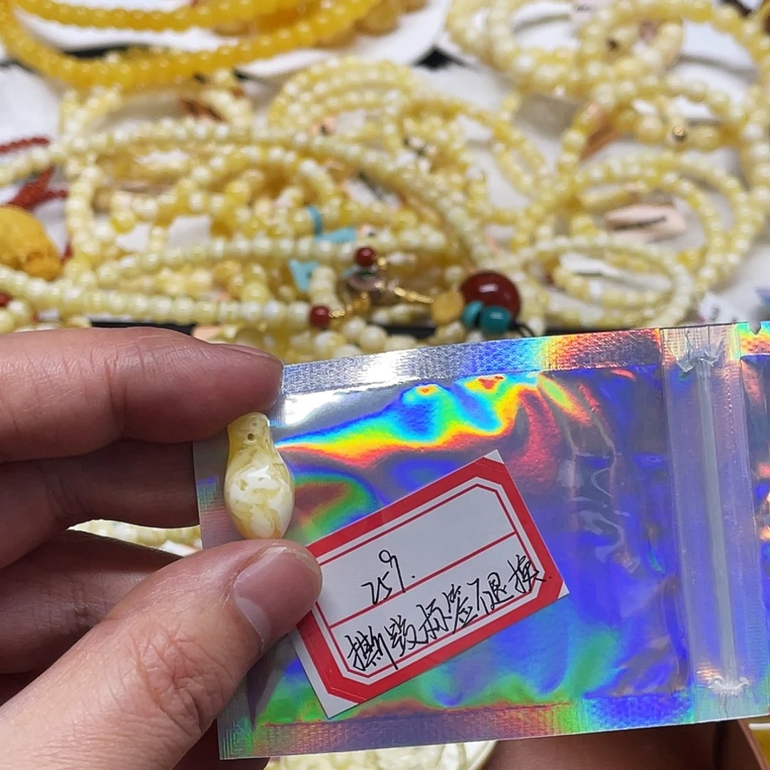 蜜蜡未镶嵌手串卡子