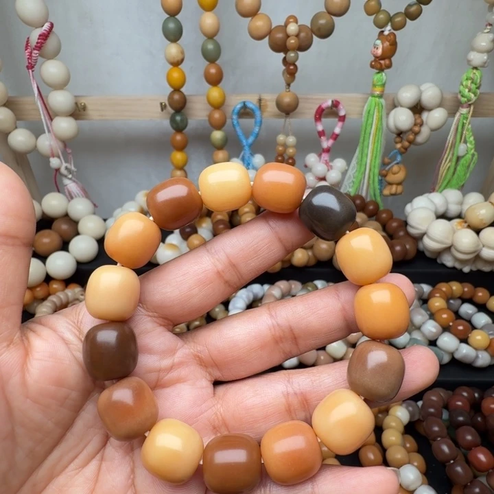 手串菩提根/象牙果卡14*15天然干磨年糕