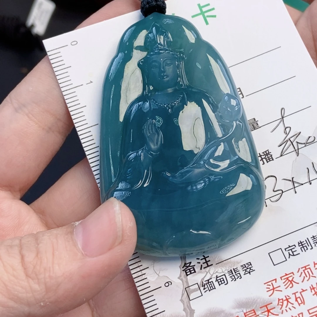 照***川翡翠未镶嵌颈饰天然翡翠天然