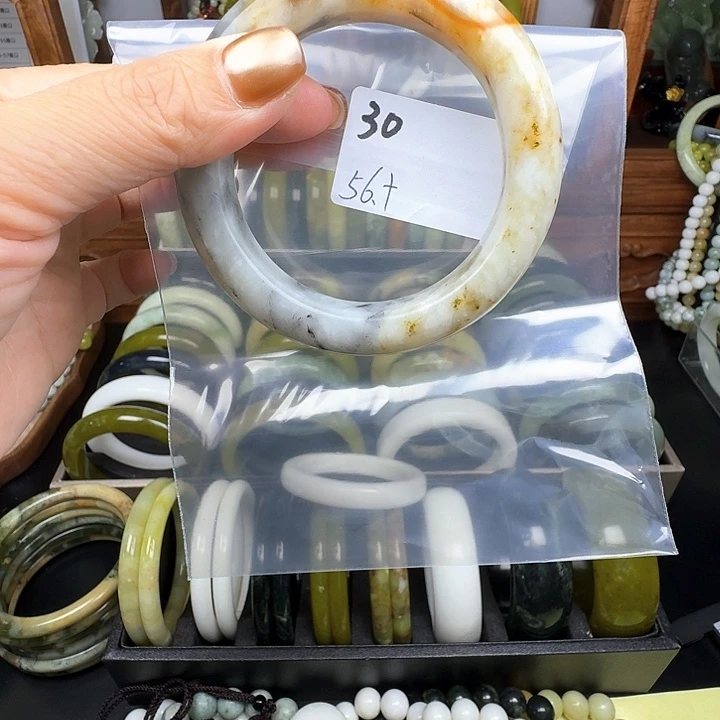 ༺***༻合金蛇纹石玉手镯