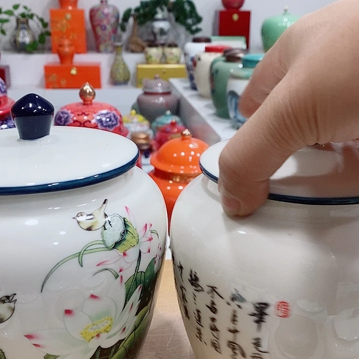 陶摆件储存罐茶叶等