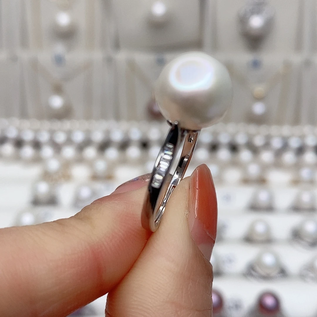 淡水珍珠颈饰银S925镶嵌