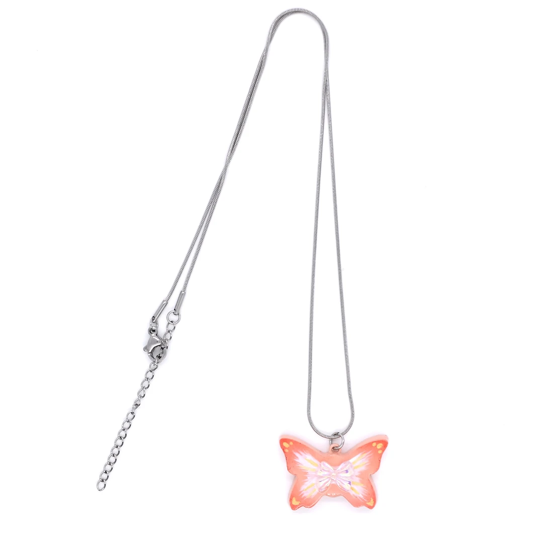 不锈钢项链 4月新品！王甜心小蝴蝶项链《暖气流》系列荣誉出品