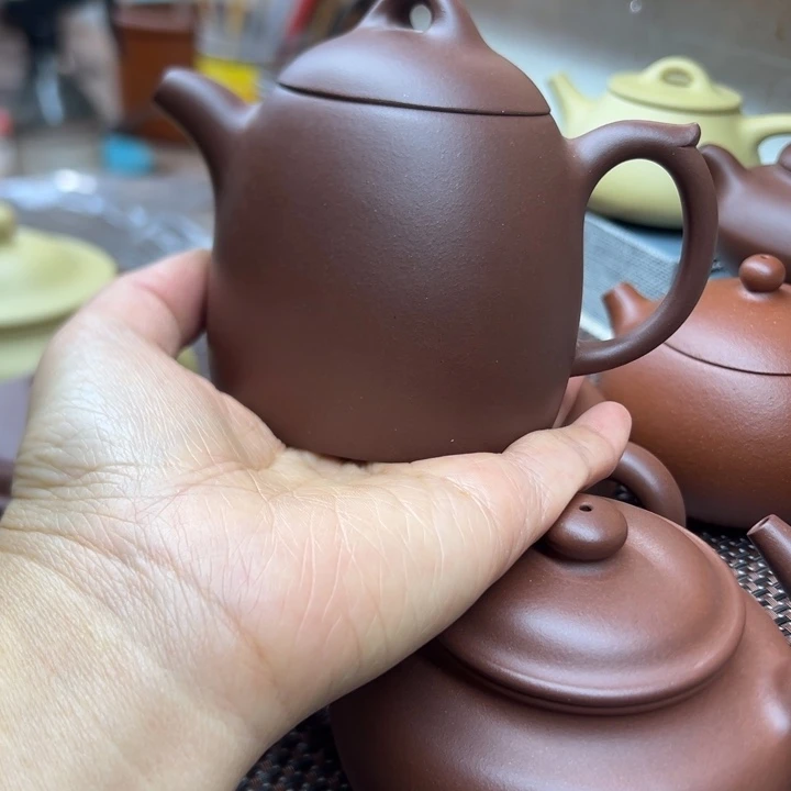 茶壶紫砂伯*门半手工制作
