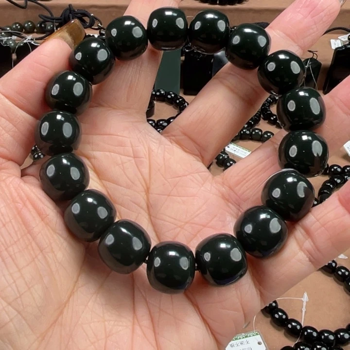 昳***和田玉未镶嵌手链14