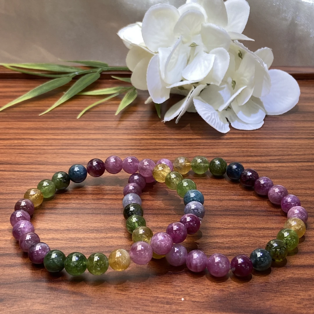 【星浩珠宝】碧玺手串8-10T144H522【多样性发一件】7mm+