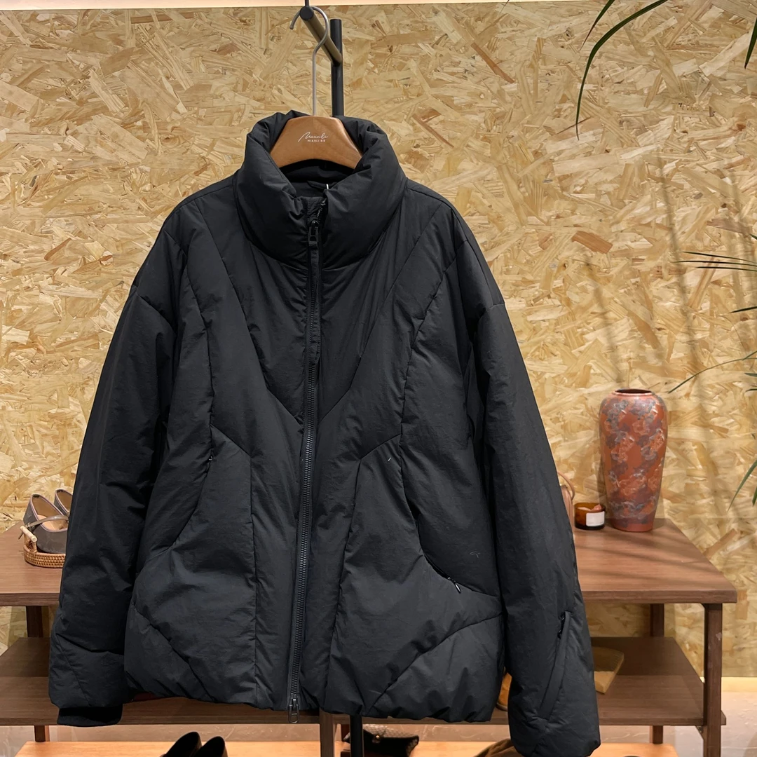 长袖立领保暖复古立领百搭简约宽松时尚短款加厚