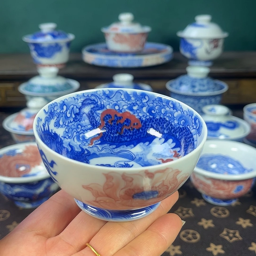 瓷片景德镇市自成堂手工手绘