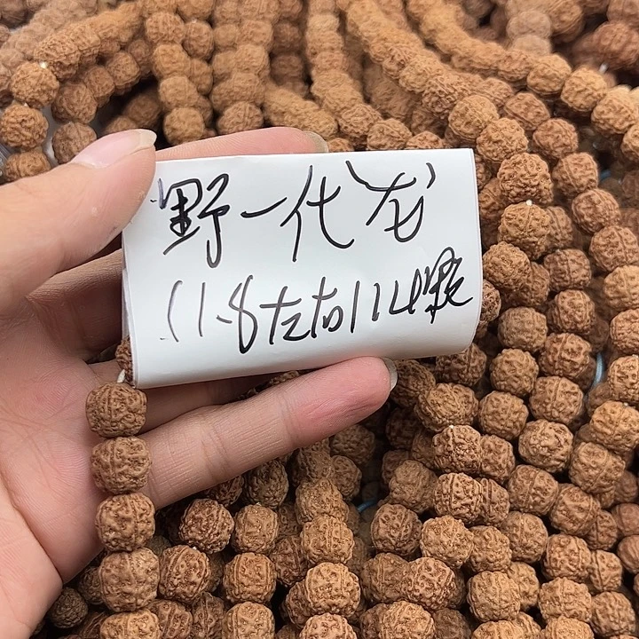 手串金刚菩提野一代龙11.8左右114颗没有钢丝刷保手持