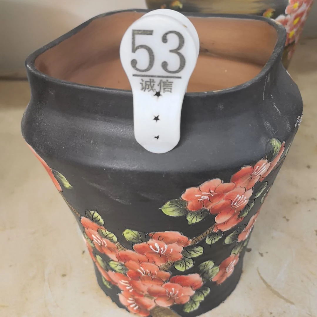 s****红泥花盆瑕疵处理