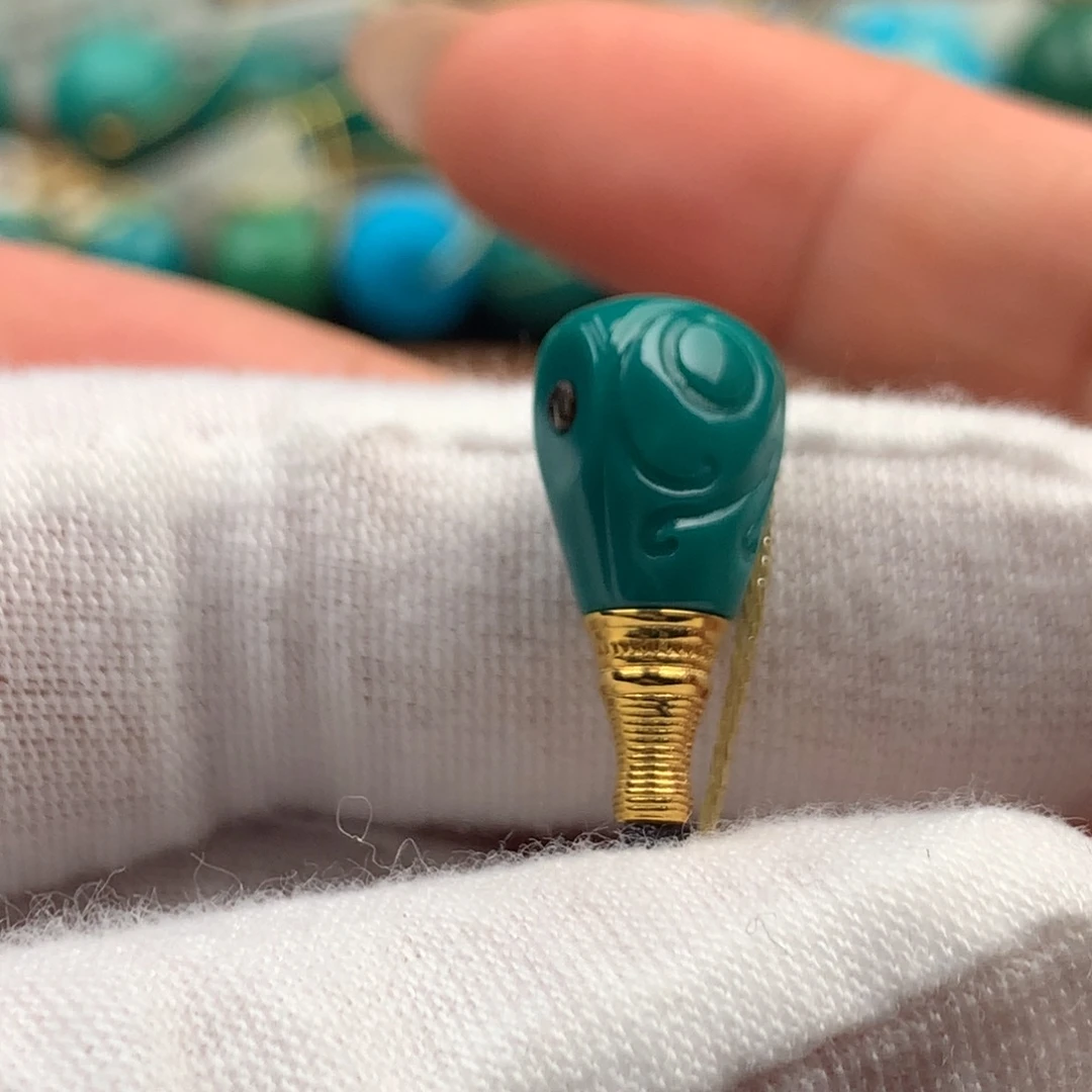 绿松石18K金镶嵌绿松石