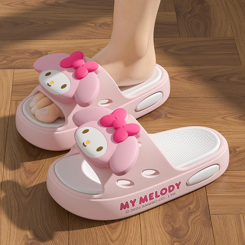 家居拖鞋女 可当亲子款  美乐蒂拖鞋女夏季可爱卡通室内居家踩屎