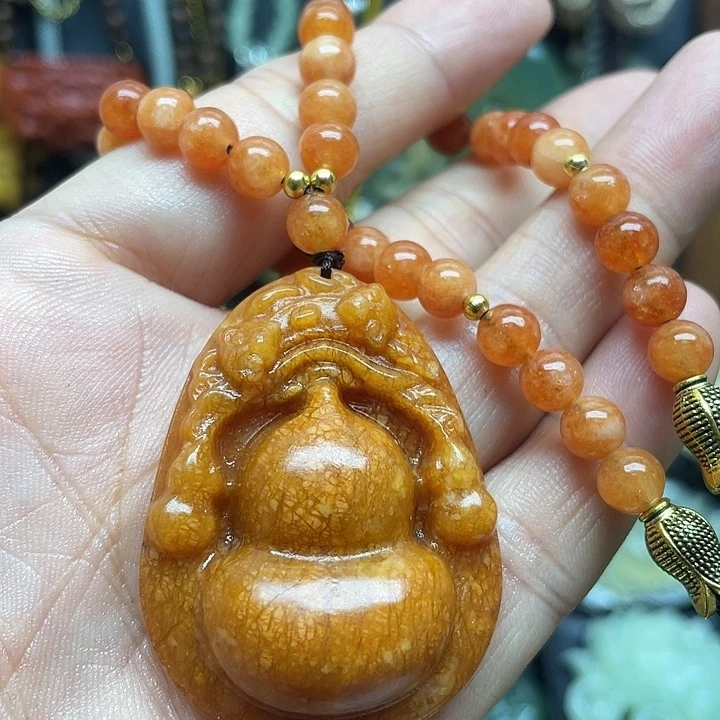 未镶嵌蛇纹石玉颈饰