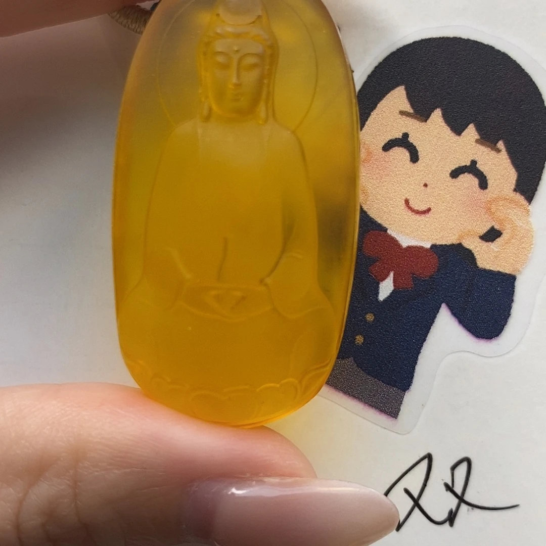 定制琥珀未镶嵌观音