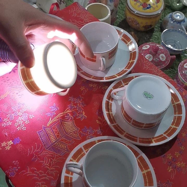 摆件，烧制问题都是正常的3号四杯四碟