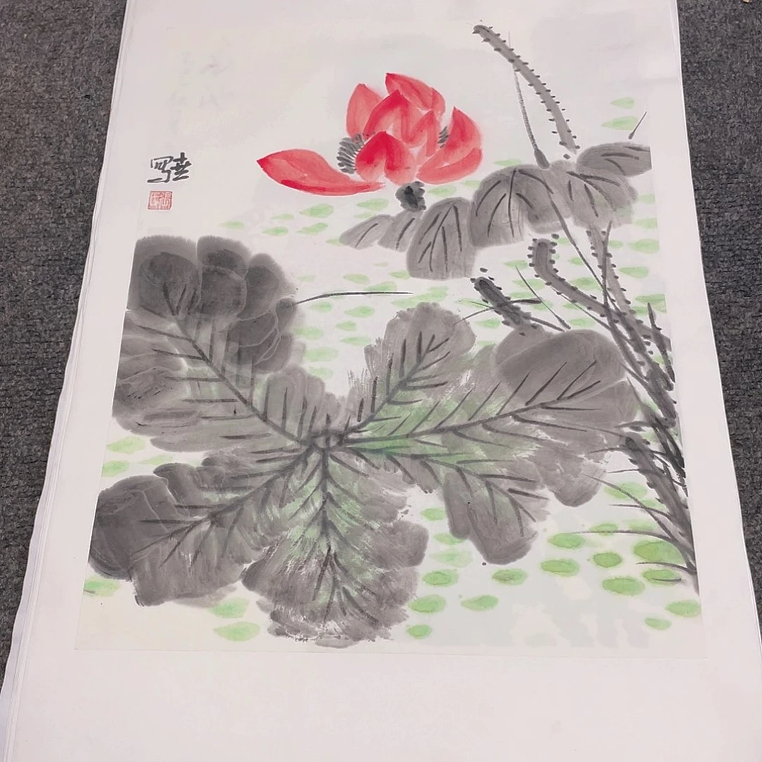 国画1.4平尺纯手绘国画作品