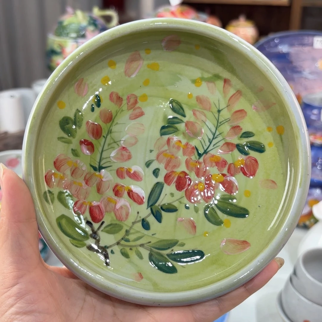 景德镇手绘高温釉下彩陶瓷茶具