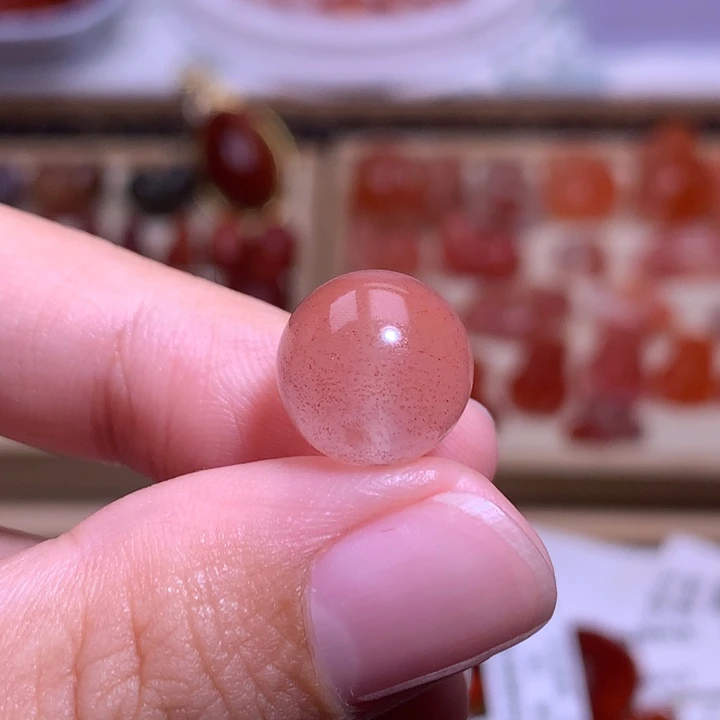 南红玛瑙未镶嵌珠宝半成品满天星单珠