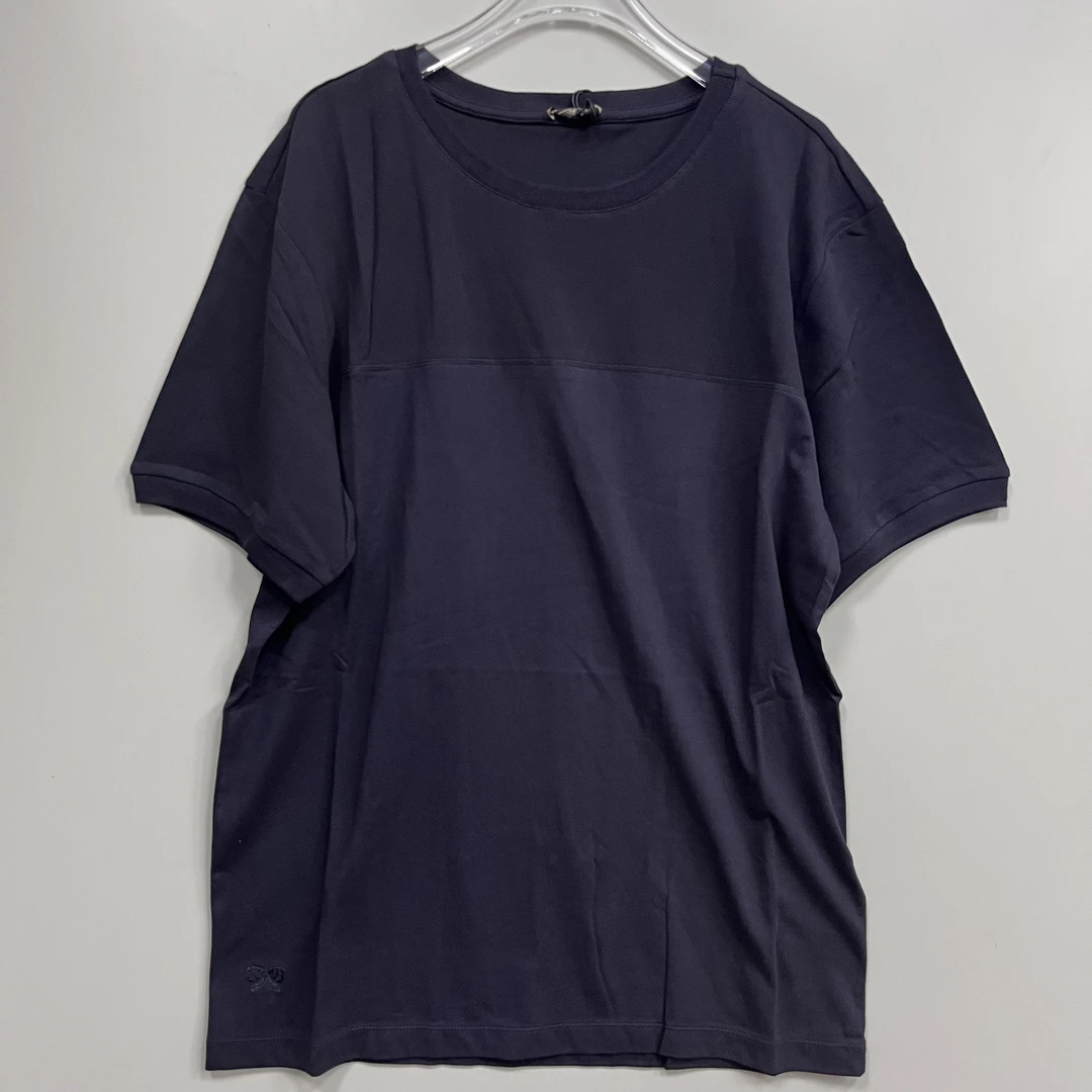 25061110B系蝴蝶刺绣短袖T恤男女同款圆领纯棉透气25春夏新款