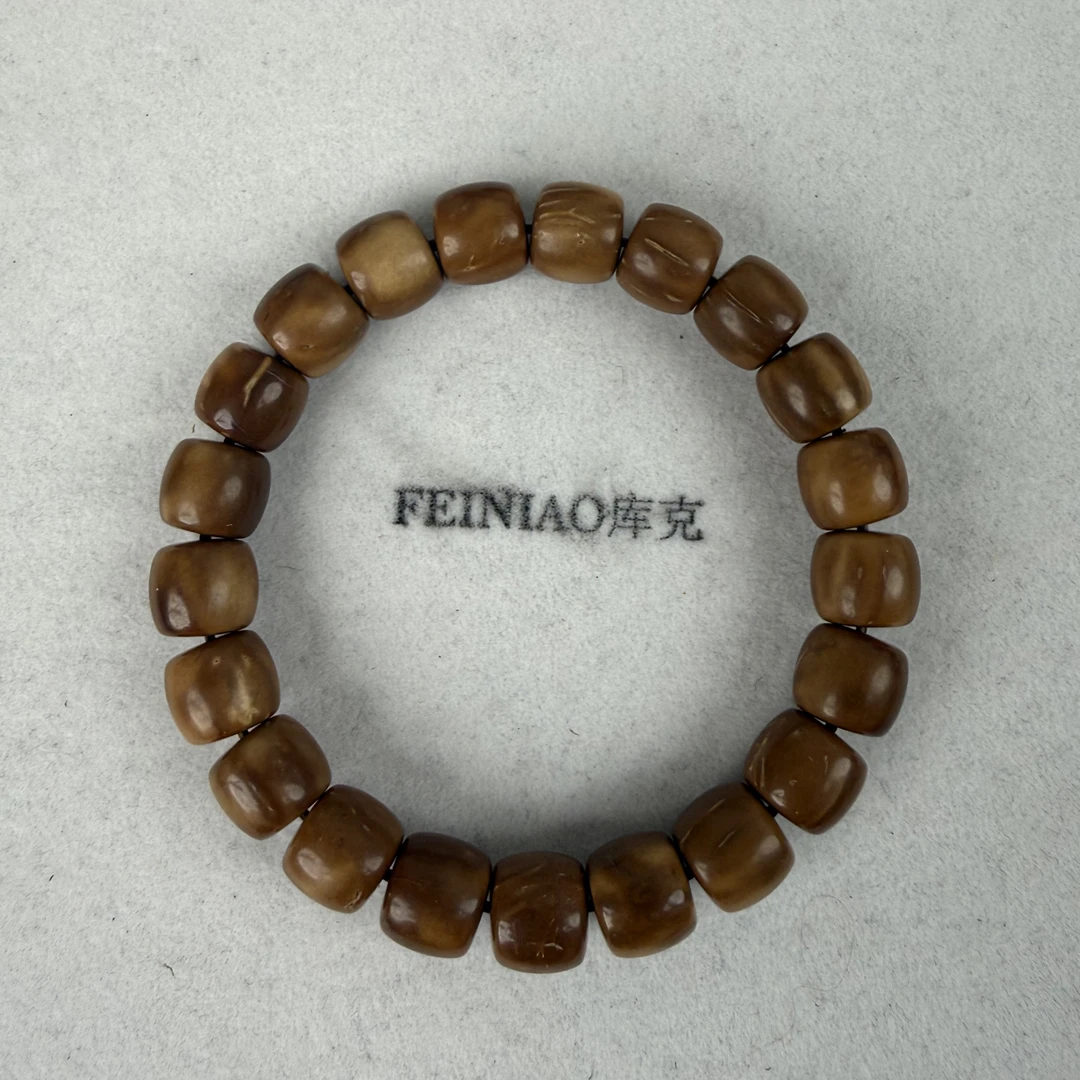 微瑕（介意慎拍）·天然库克10×11直切桶珠手串文玩佛珠男女款