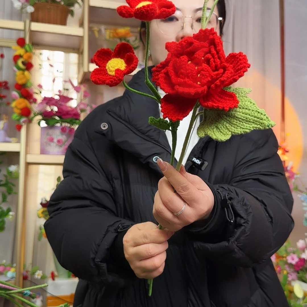 手工钩织设计花束