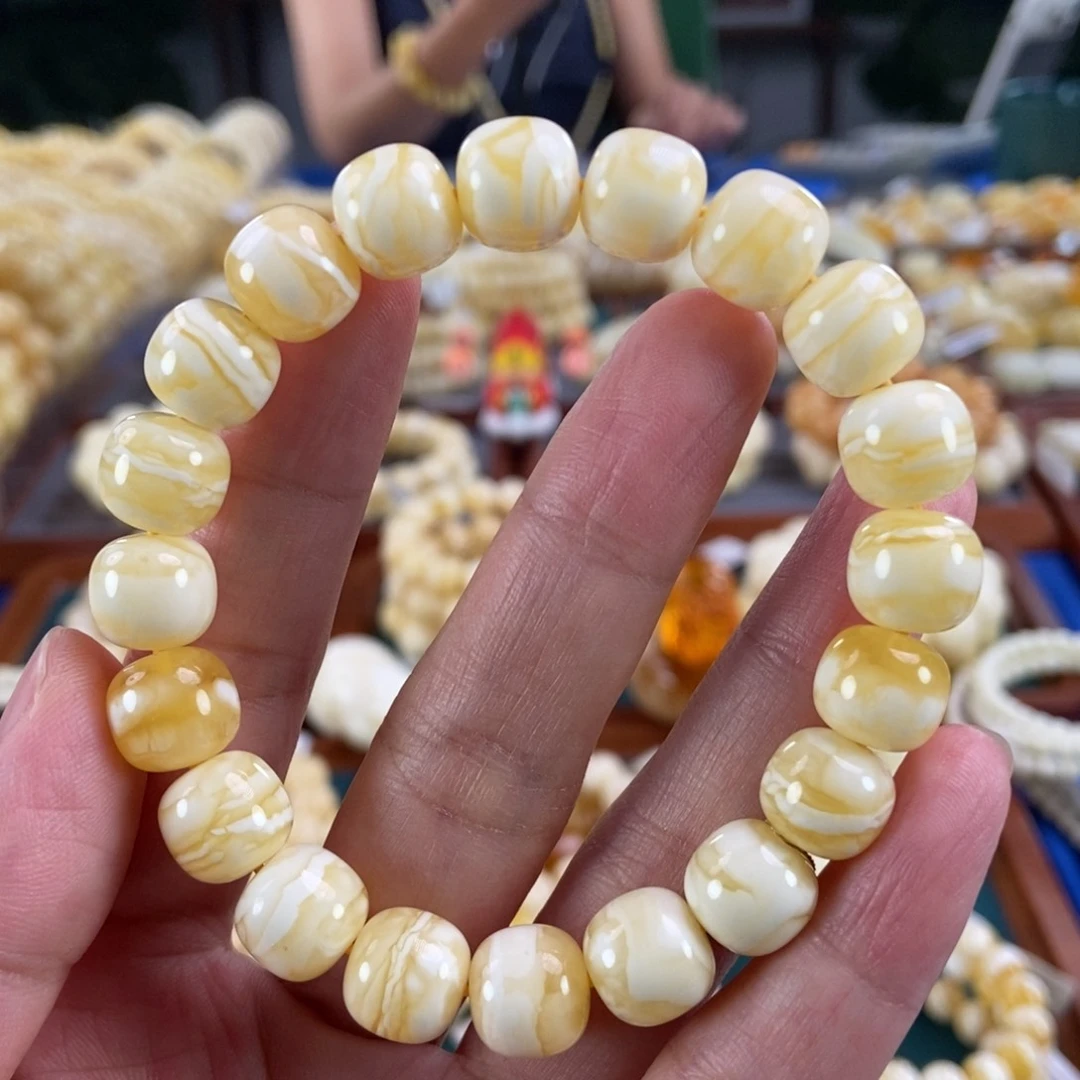 未镶嵌琥珀手链11老型虎皮15.4