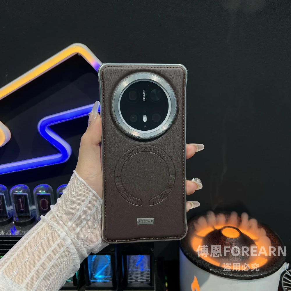 适用于华为mate70pro手机壳mate60pro保护套磁吸金属超薄无边框+