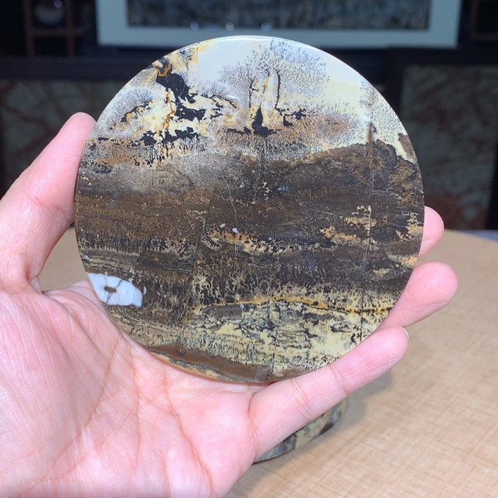 广西国画石摆件，观赏收藏