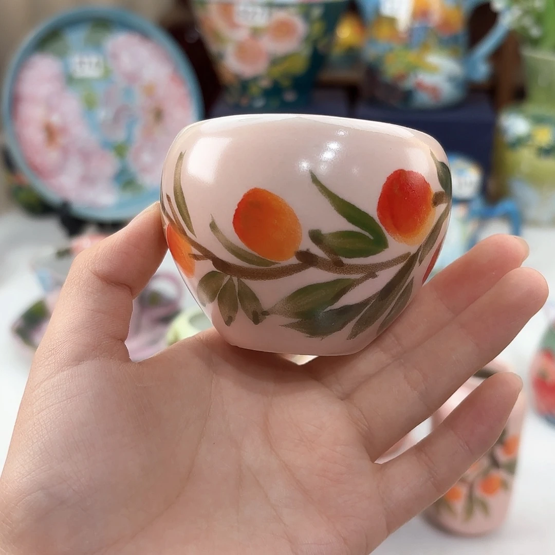 景德镇手绘高温釉下彩陶瓷茶具