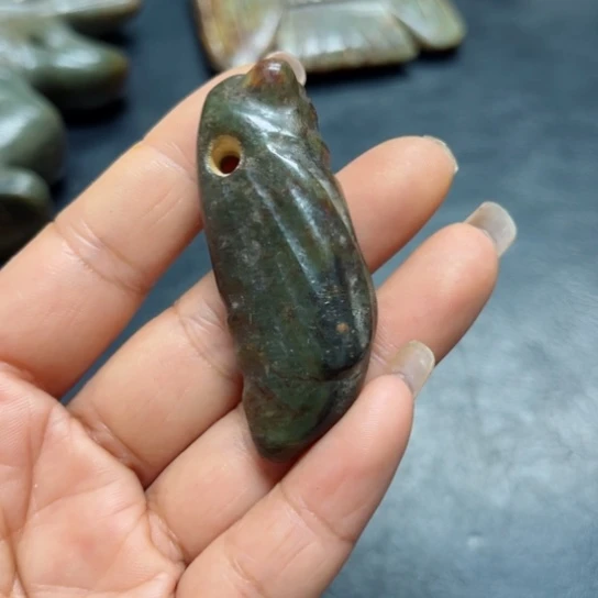 吊坠白玉菩提把件