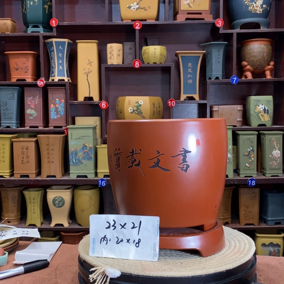 紫砂花盆紫砂花盆