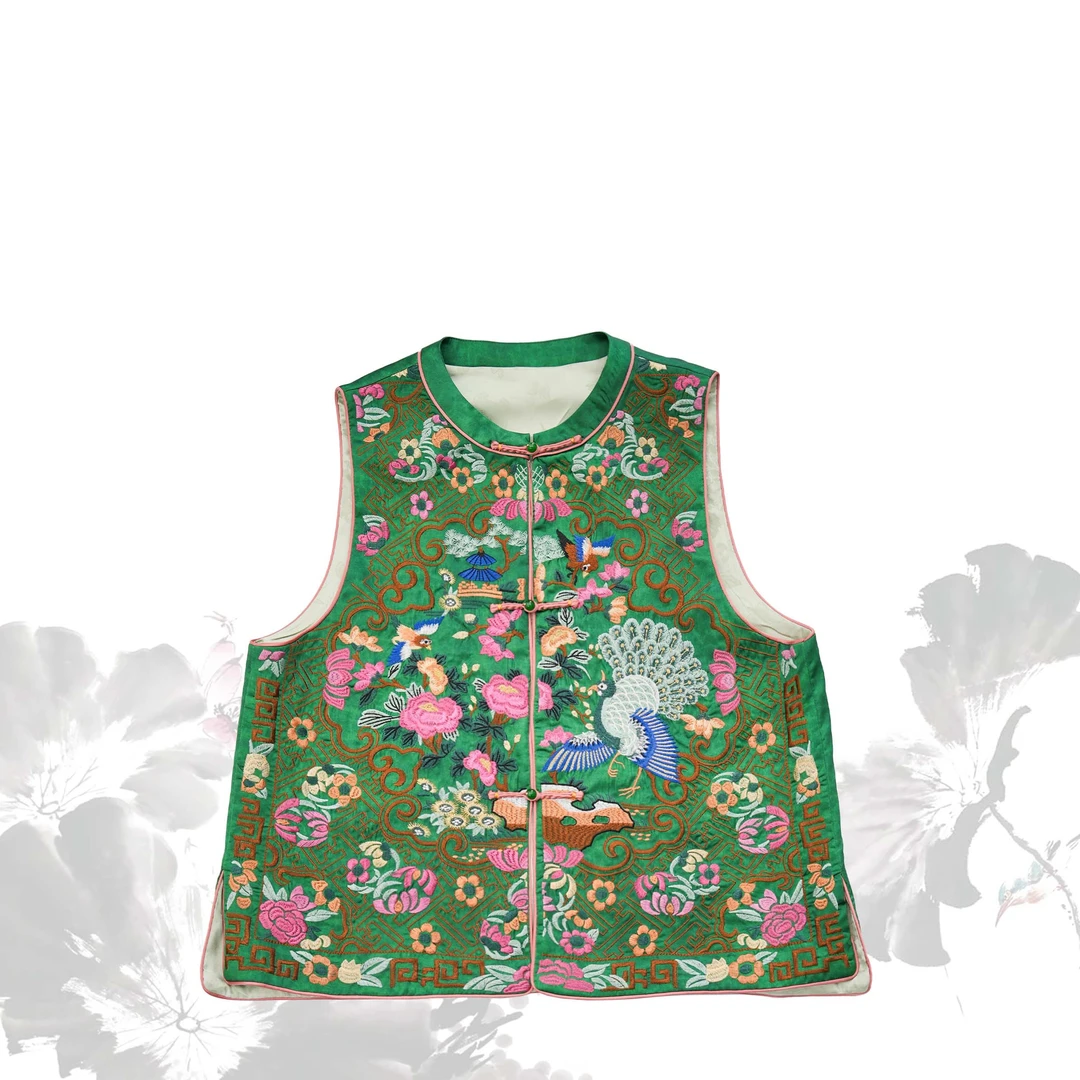 LILIXUE《孔雀开屏》新中式2025春秋夏新款重工宽松马甲