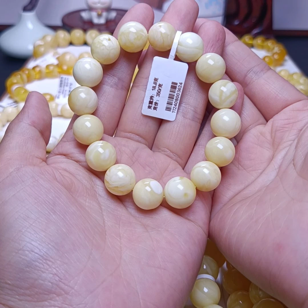 【闪购商品】未镶嵌蜜蜡手串12+圆珠手串