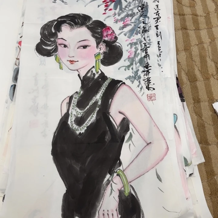 国画花鸟的翅膀和翅膀是一样长