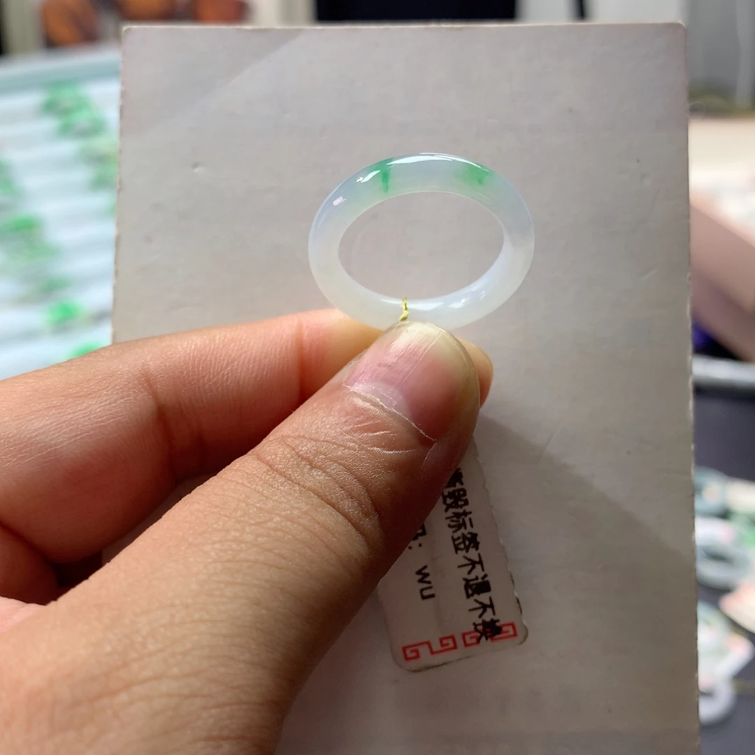 翡翠未镶嵌戒指15号